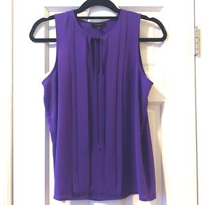 Purple J Crew sleeveless blouse